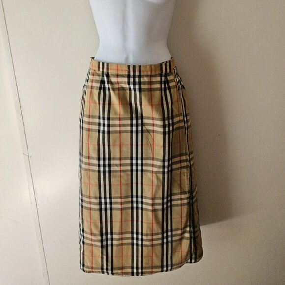 100% authentic Burberry reversible wrap skirt